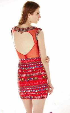 Angela & Alison - 62039 Floral Embroidered Cocktail Dress 11 Angela & Alison - 62039 Floral Embroidered Cocktail Dress