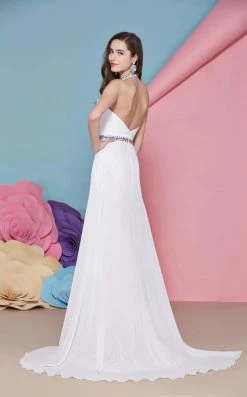 Angela & Alison - 62051 Beaded Lace Evening Gown