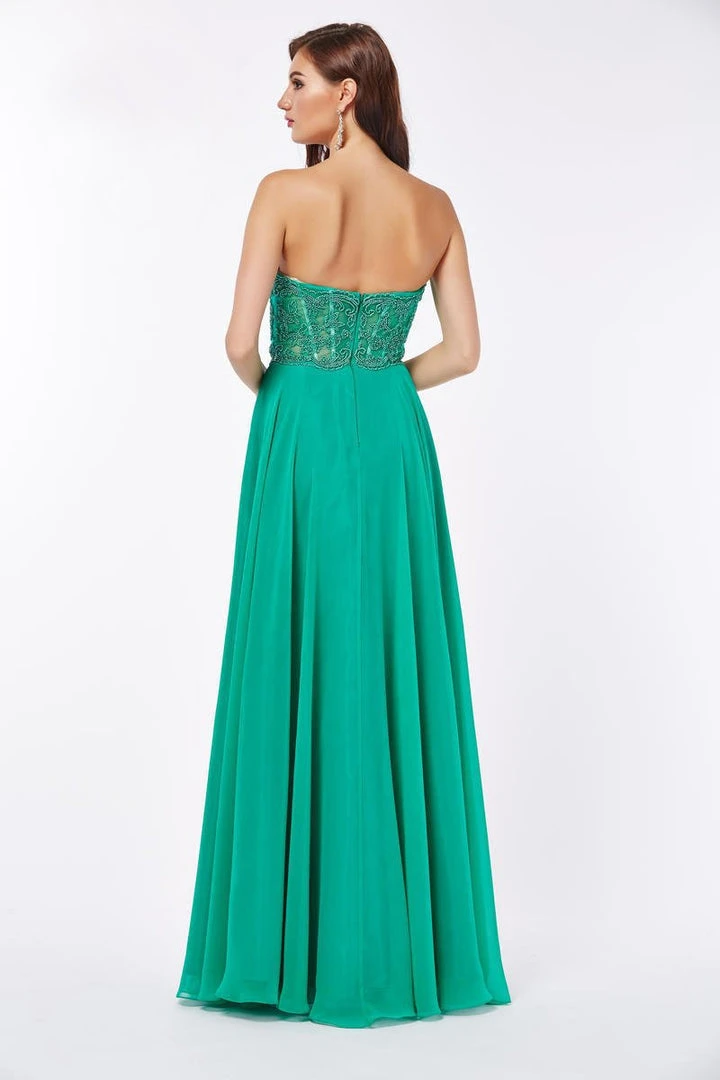 Angela & Alison - 661144 Strapless Ruched Evening Gown Formal Gowns 5 Angela & Alison - 661144 Strapless Ruched Evening Gown Formal Gowns