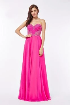 Angela & Alison - 661144 Strapless Ruched Evening Gown Formal Gowns