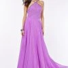 Formal Gowns Angela & Alison - 661145 Sleeveless Halter Neck A-line Dress