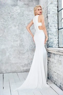 Angela & Alison - 71006 Pleated Halter Trumpet Dress 10 Angela & Alison - 71006 Pleated Halter Trumpet Dress