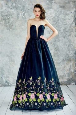 Angela & Alison - 71009 Ruched Deep Sweetheart Ballgown Formal Gowns