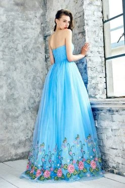 Angela & Alison - 71009 Ruched Deep Sweetheart Ballgown Formal Gowns