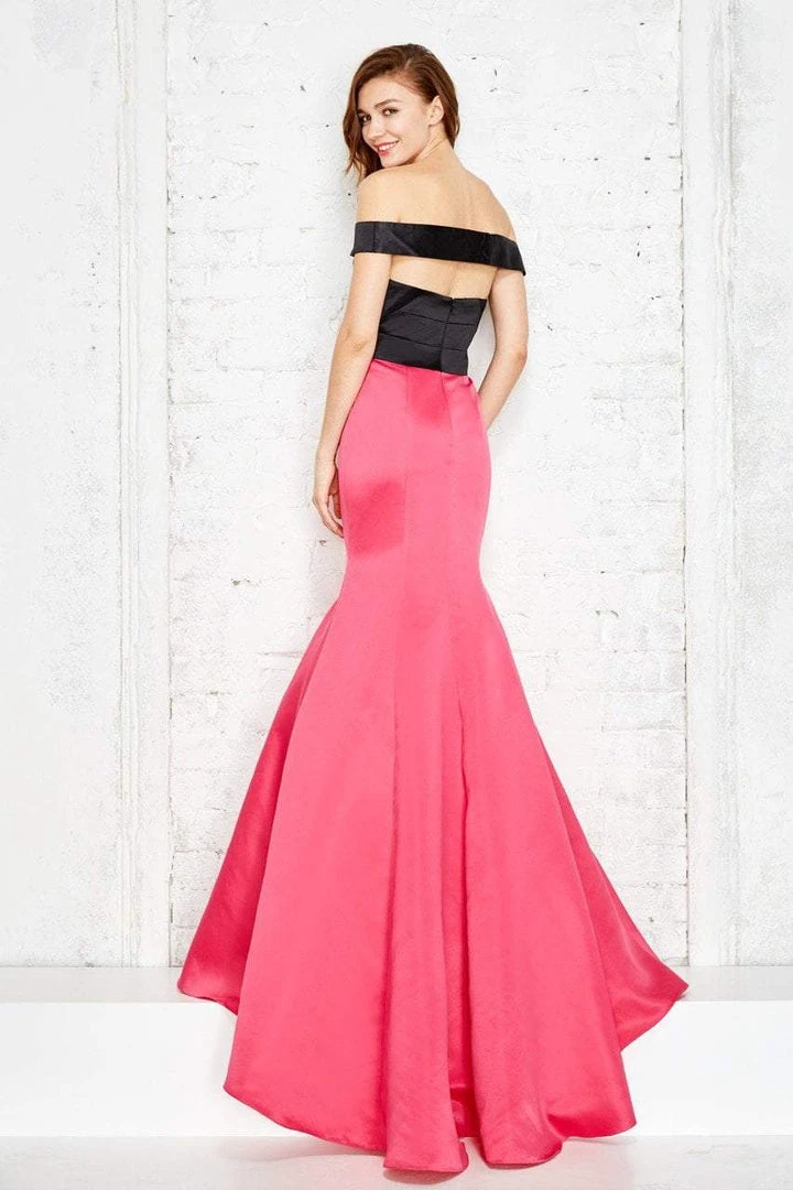 Angela & Alison - 71057 Pleated Off Shoulder Mermaid Dress Formal Gowns 4 Angela & Alison - 71057 Pleated Off Shoulder Mermaid Dress Formal Gowns