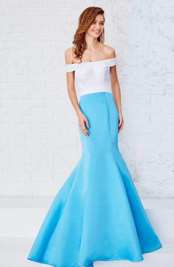 Angela & Alison - 71057 Pleated Off Shoulder Mermaid Dress Formal Gowns 7 Angela & Alison - 71057 Pleated Off Shoulder Mermaid Dress Formal Gowns