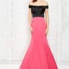 Angela & Alison - 71057 Pleated Off Shoulder Mermaid Dress Formal Gowns