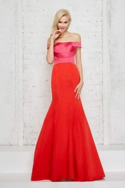 Angela & Alison - 71057 Pleated Off Shoulder Mermaid Dress Formal Gowns 9 Angela & Alison - 71057 Pleated Off Shoulder Mermaid Dress Formal Gowns