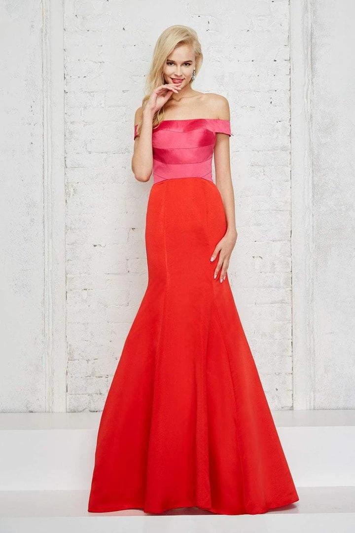 Angela & Alison - 71057 Pleated Off Shoulder Mermaid Dress Formal Gowns 5 Angela & Alison - 71057 Pleated Off Shoulder Mermaid Dress Formal Gowns