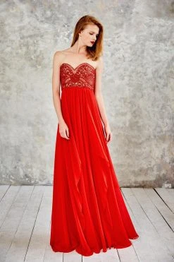 Angela & Alison - 71065 Strapless Beaded Empire Gown 11 Angela & Alison - 71065 Strapless Beaded Empire Gown