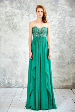 Angela & Alison - 71065 Strapless Beaded Empire Gown 12 Angela & Alison - 71065 Strapless Beaded Empire Gown