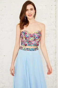 Angela & Alison - 71083 Embroidered Sweetheart A-line Dress 8 Angela & Alison - 71083 Embroidered Sweetheart A-line Dress