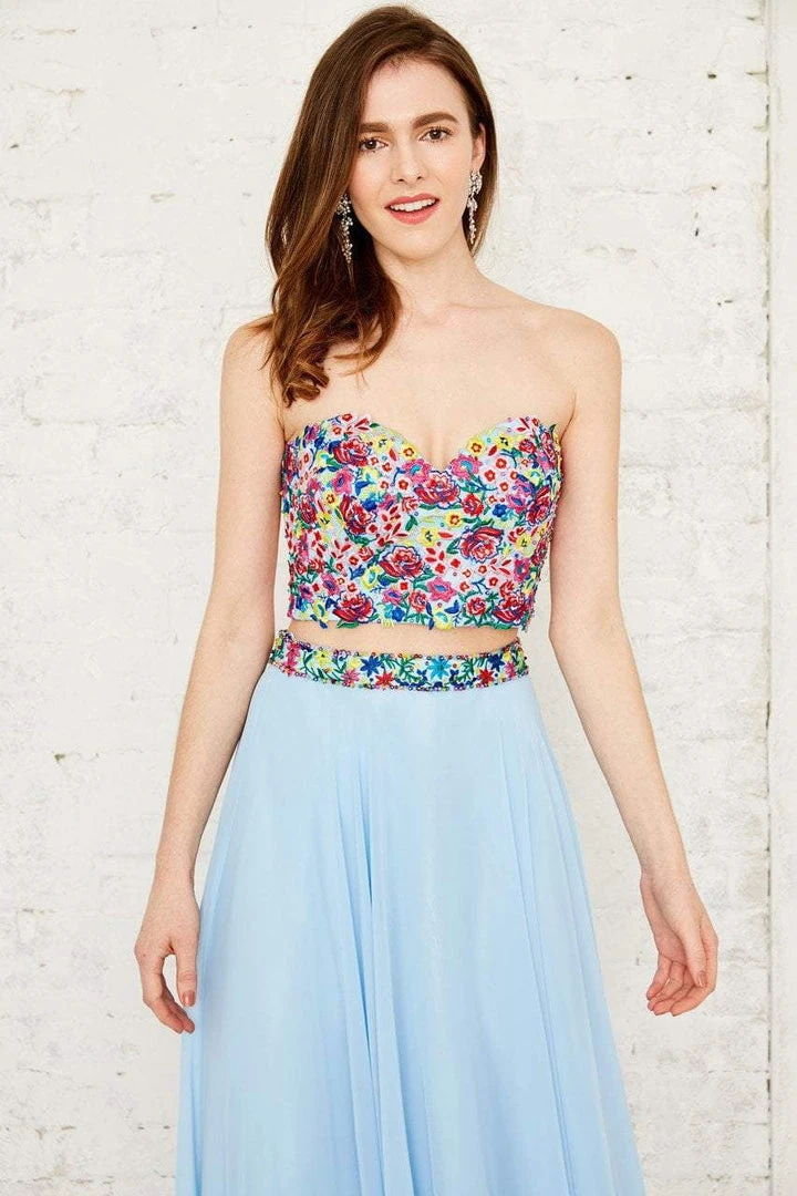 Angela & Alison - 71083 Embroidered Sweetheart A-line Dress 5 Angela & Alison - 71083 Embroidered Sweetheart A-line Dress