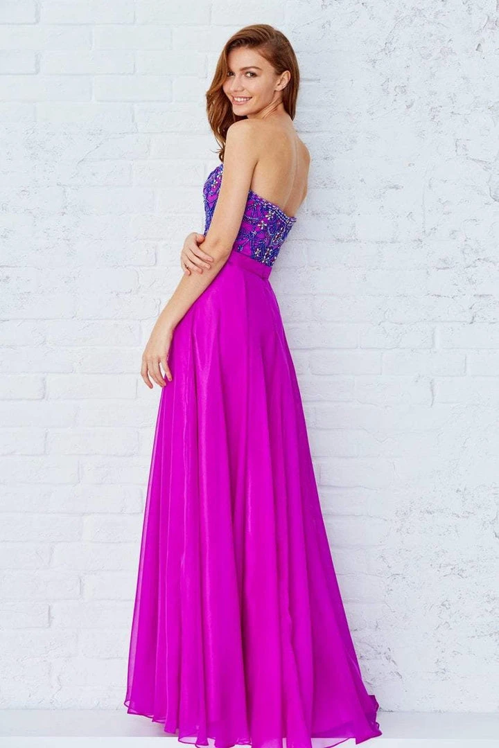 Formal Gowns Angela & Alison - 71120 Strapless Ornate Beaded Long Dress 6 Formal Gowns Angela & Alison - 71120 Strapless Ornate Beaded Long Dress