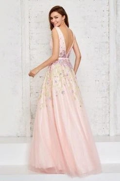 Angela & Alison - 71125 Bateau Embellished A-Line Dress 9 Angela & Alison - 71125 Bateau Embellished A-Line Dress