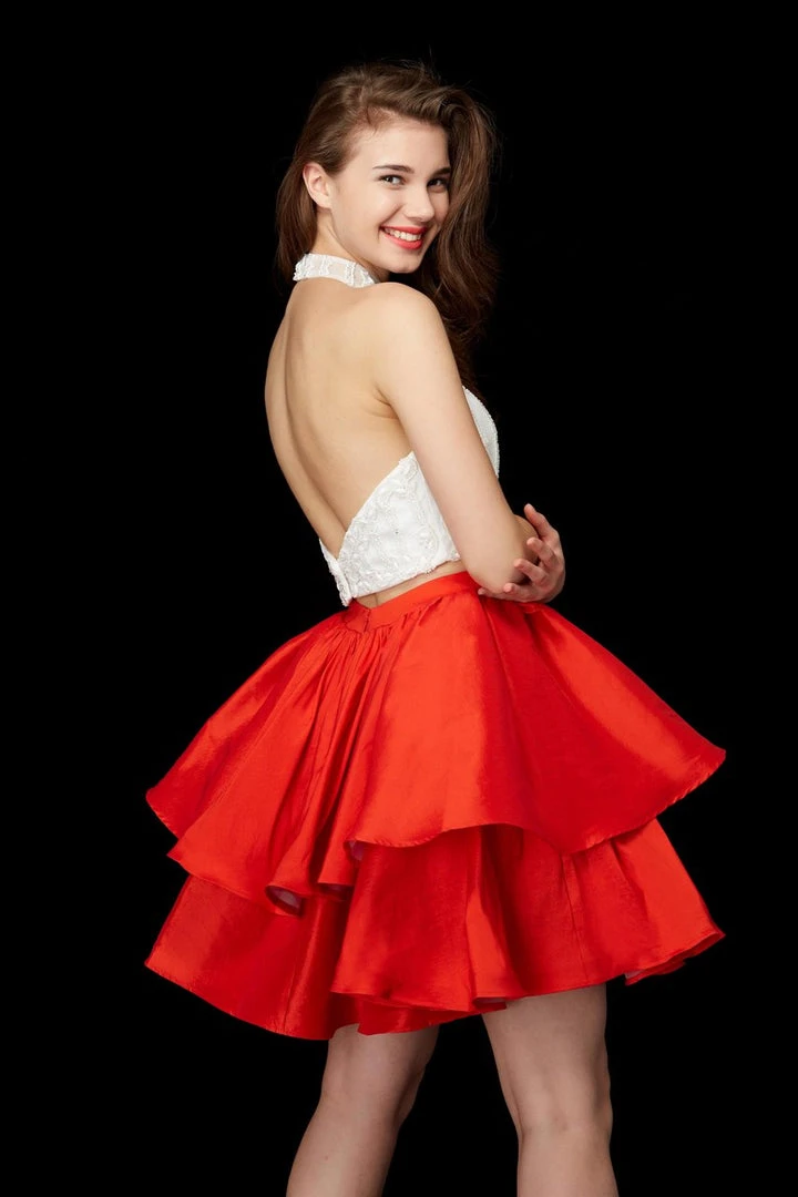 Angela & Alison - 72026 Two Piece Embellished A-line Dress 8 Angela & Alison - 72026 Two Piece Embellished A-line Dress