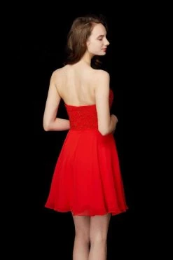 Angela & Alison - 72028 Beaded Sweetheart Chiffon Cocktail Dress Cocktail Dresses