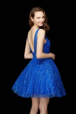 Angela & Alison - 72039 Sleeveless Embellished Tulle Cocktail Dress