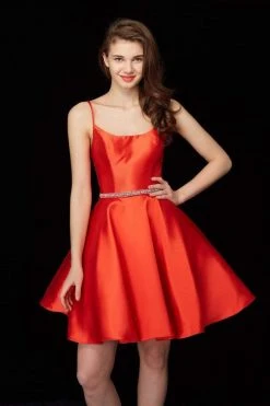 Angela & Alison - 72048 Scoop Beaded Waist A Line Cocktail Dress Cocktail Dresses 9 Angela & Alison - 72048 Scoop Beaded Waist A Line Cocktail Dress Cocktail Dresses