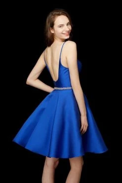 Angela & Alison - 72048 Scoop Beaded Waist A Line Cocktail Dress Cocktail Dresses 11 Angela & Alison - 72048 Scoop Beaded Waist A Line Cocktail Dress Cocktail Dresses