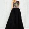 Angela & Alison - 771011 Sleeveless Bateau Floral Applique Long Gown 1 Angela & Alison - 771011 Sleeveless Bateau Floral Applique Long Gown