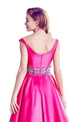 Formal Gowns Angela & Alison - 771081 Radiant Bateau A-Line Long Evening Gown 11 Formal Gowns Angela & Alison - 771081 Radiant Bateau A-Line Long Evening Gown