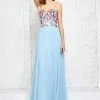 Formal Gowns Angela & Alison - 771130 Strapless Embroidered Sweetheart Chiffon Dress