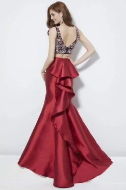 Angela & Alison - 81005 Two-Piece Jewel Ornate Bodice Trumpet Gown 9 Angela & Alison - 81005 Two-Piece Jewel Ornate Bodice Trumpet Gown