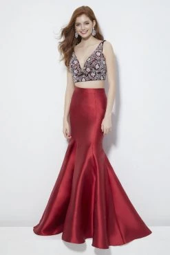 Angela & Alison - 81005 Two-Piece Jewel Ornate Bodice Trumpet Gown 8 Angela & Alison - 81005 Two-Piece Jewel Ornate Bodice Trumpet Gown