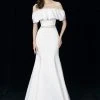 Angela & Alison - 81010 Two-Piece Ruffled Off-Shoulder Trumpet Gown Formal Gowns