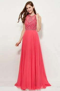 Angela & Alison - 81027 Sleeveless Adorned Illusion Bodice Gown Formal Gowns 7 Angela & Alison - 81027 Sleeveless Adorned Illusion Bodice Gown Formal Gowns