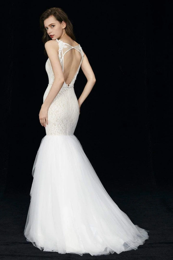 Angela & Alison - 81034 Floral Fitted Mermaid Gown 4 Angela & Alison - 81034 Floral Fitted Mermaid Gown