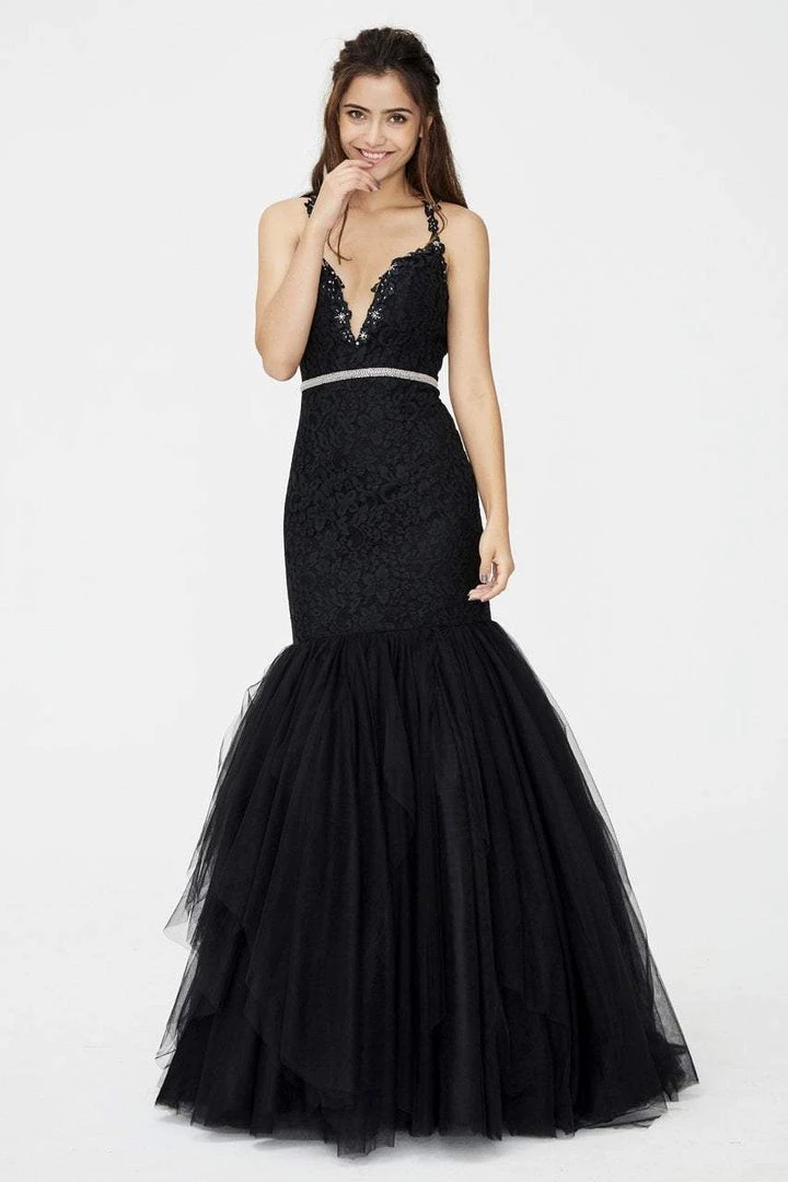 Angela & Alison - 81034 Floral Fitted Mermaid Gown 6 Angela & Alison - 81034 Floral Fitted Mermaid Gown