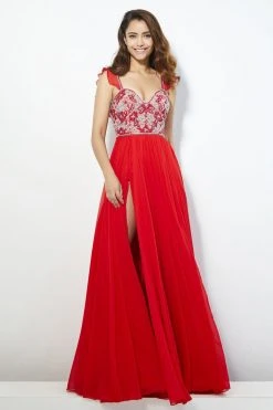 Formal Gowns Angela & Alison - 81037 Sequined Evening Dress With Slit 8 Formal Gowns Angela & Alison - 81037 Sequined Evening Dress With Slit