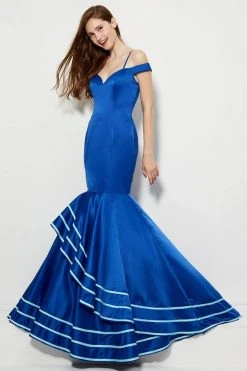 Angela & Alison - 81049 Sweetheart Cold Off-Shoulder Mermaid Dress Formal Gowns