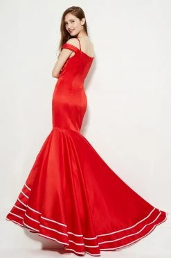 Angela & Alison - 81049 Sweetheart Cold Off-Shoulder Mermaid Dress Formal Gowns