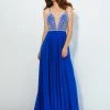 Formal Gowns Angela & Alison - 81053 Bedazzled Deep V-neck A-line Dress 1 Formal Gowns Angela & Alison - 81053 Bedazzled Deep V-neck A-line Dress