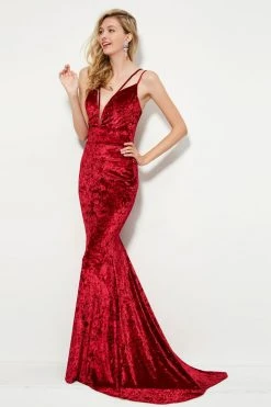 Formal Gowns Angela & Alison - 81055 Sleeveless Deep V-neck Trumpet Dress 7 Formal Gowns Angela & Alison - 81055 Sleeveless Deep V-neck Trumpet Dress