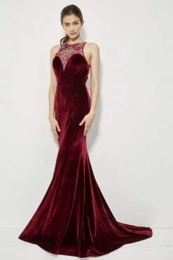 Angela & Alison - 81065 Embellished Illusion Jewel Mermaid Dress 6 Angela & Alison - 81065 Embellished Illusion Jewel Mermaid Dress