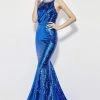 Formal Gowns Angela & Alison - 81078 Sequin Halter Mermaid Dress 2 Formal Gowns Angela & Alison - 81078 Sequin Halter Mermaid Dress