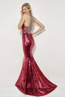 Formal Gowns Angela & Alison - 81078 Sequin Halter Mermaid Dress 8 Formal Gowns Angela & Alison - 81078 Sequin Halter Mermaid Dress