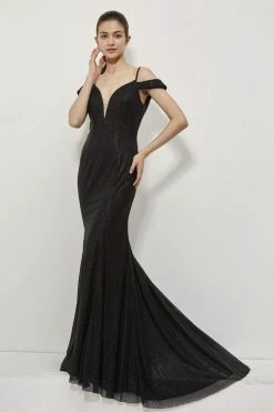 Formal Gowns Angela & Alison - 81084 Sequin Deep V-neck Sheath Dress 9 Formal Gowns Angela & Alison - 81084 Sequin Deep V-neck Sheath Dress