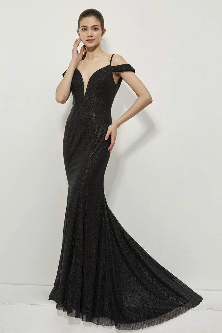 Formal Gowns Angela & Alison - 81084 Sequin Deep V-neck Sheath Dress 6 Formal Gowns Angela & Alison - 81084 Sequin Deep V-neck Sheath Dress