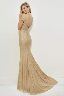 Formal Gowns Angela & Alison - 81084 Sequin Deep V-neck Sheath Dress 7 Formal Gowns Angela & Alison - 81084 Sequin Deep V-neck Sheath Dress