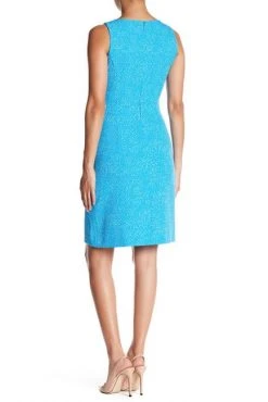 Anne Klein - 10637626 Polka Dot Jewel Pleated Cocktail Dress Cocktail Dresses