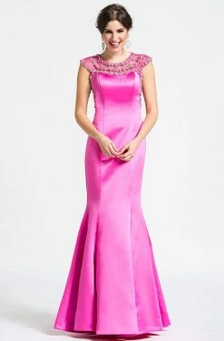 Ashley Lauren - 1043 Beaded Mermaid Evening Dress Formal Gowns
