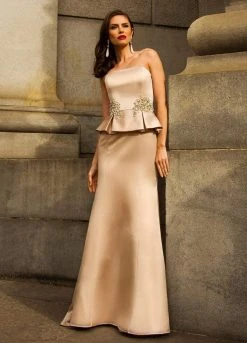 Ashley Lauren - 1079 Beaded Peplum Pageant Dress