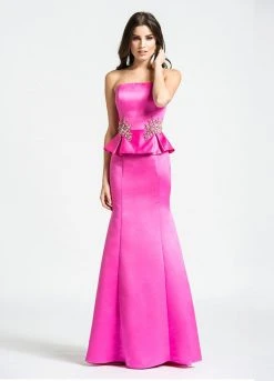 Ashley Lauren - 1079 Beaded Peplum Pageant Dress