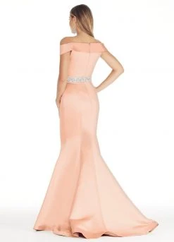 Ashley Lauren - 1206 Off Shoulder Satin Evening Dress Formal Gowns