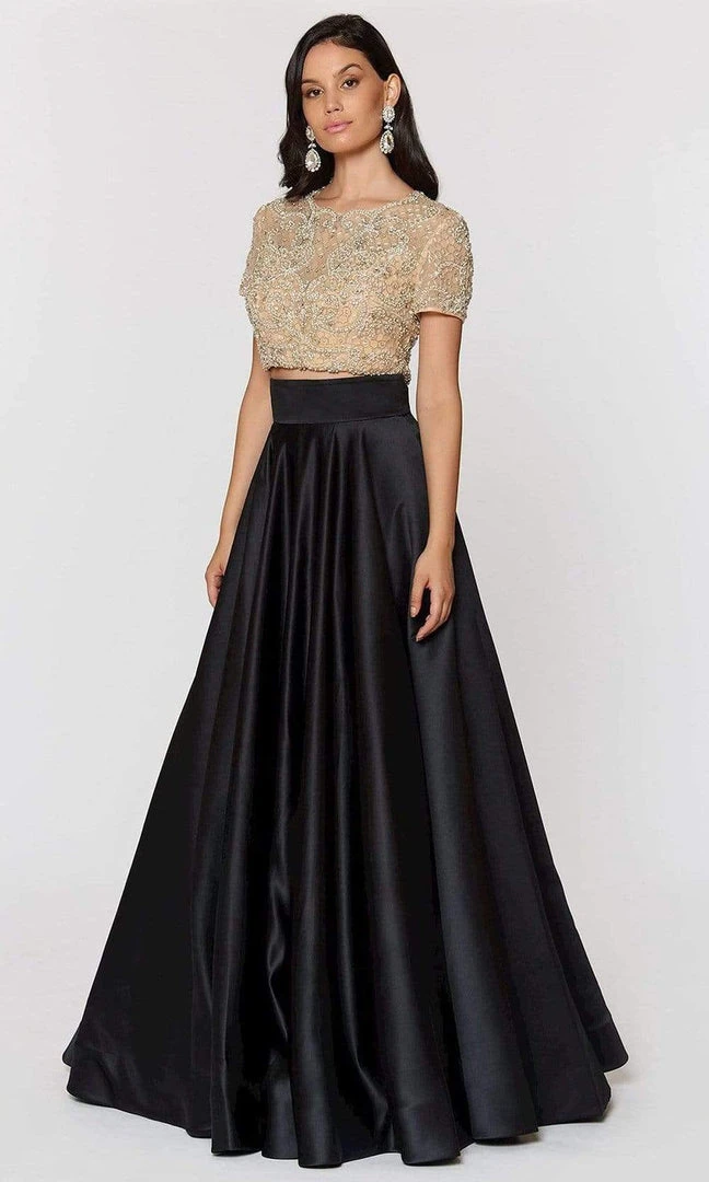 Ashley Lauren - 1251 Beaded Two Piece Ball Gown 10 Ashley Lauren - 1251 Beaded Two Piece Ball Gown